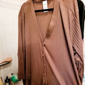 Roamans 5X Long Button Down Sweater